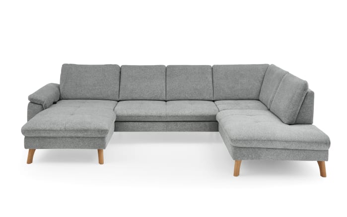 Wohnlandschaft Livento, grau, inkl. Funktionen-06