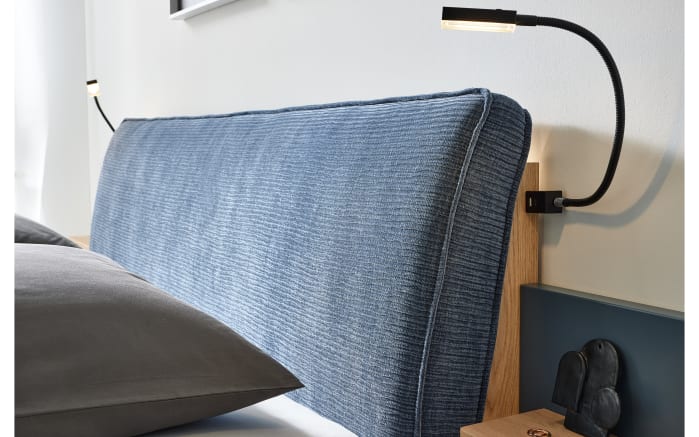 Schlafzimmer Malin, Blau/Balkeneiche, inkl. Nachtkonsolen-04