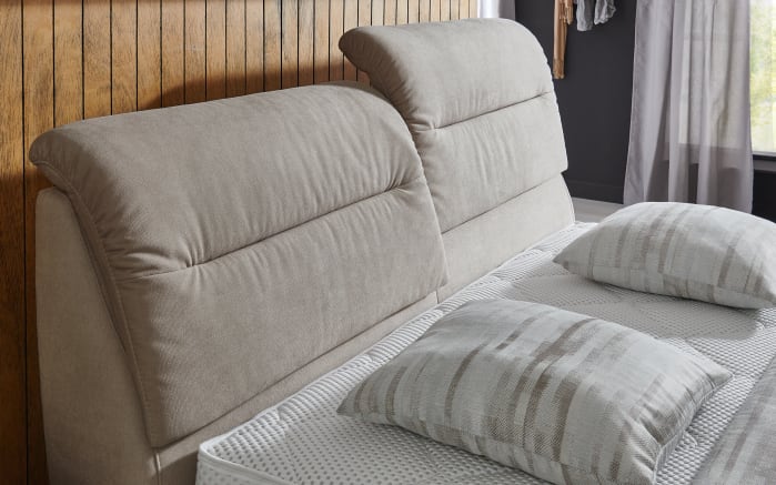Boxspringbett OC-BX20503, Nele granit, 180 x 200 cm, Härtegrad 2 und 3-02