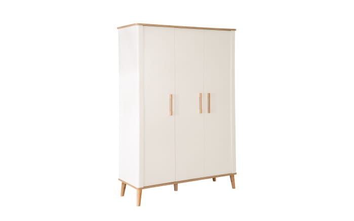 Kleiderschrank Pauline, weiß/Artisan Eiche-Nachbildung, inkl. Kleiderstange-01