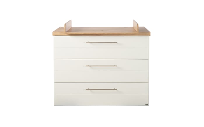 Wickelkommode Nele, weiß/Artisan Eiche-Nachbildung, inkl. Wickelansatz-02