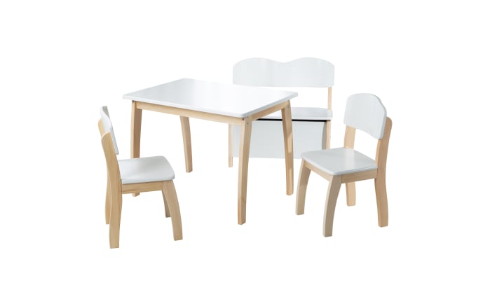 Kindertisch, Massivholz/weiß-03