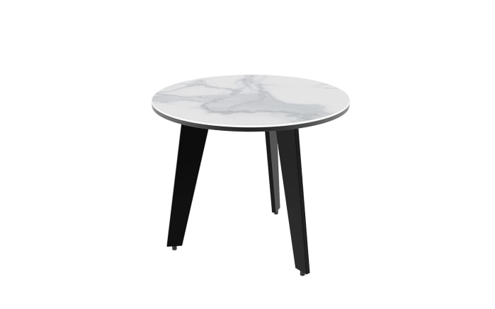 Beistelltisch Toscana Ronde, Marmor Nachbildung, schwarz-01