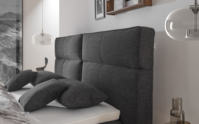 Boxspringbett Deluxe Edition, schwarz, 180 x 200 cm-03