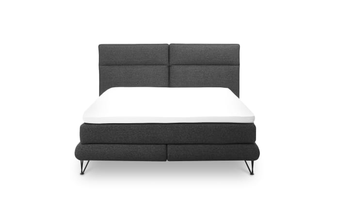 Boxspringbett Deluxe Edition, schwarz, 180 x 200 cm-06
