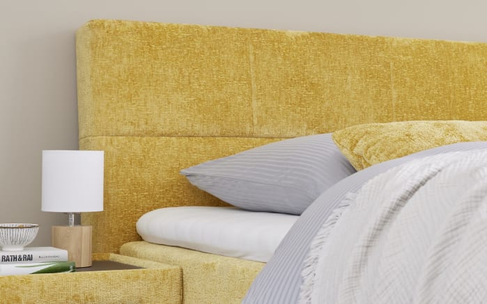 Boxspringbett Deluxe Edition, gelb, 180 x 200 cm-02