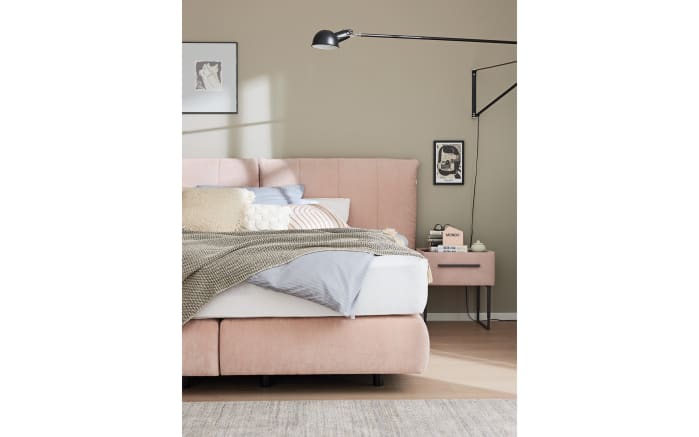 Boxspringbett Deluxe Edition KT2, hellrosa, 180 x 200 cm-03
