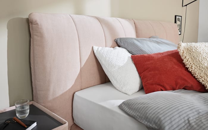 Boxspringbett Deluxe Edition KT2, hellrosa, 180 x 200 cm-04