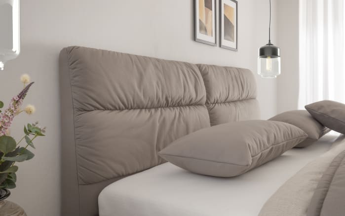 Polsterbett Deluxe Edition, taupe, 180 x 200 cm-03