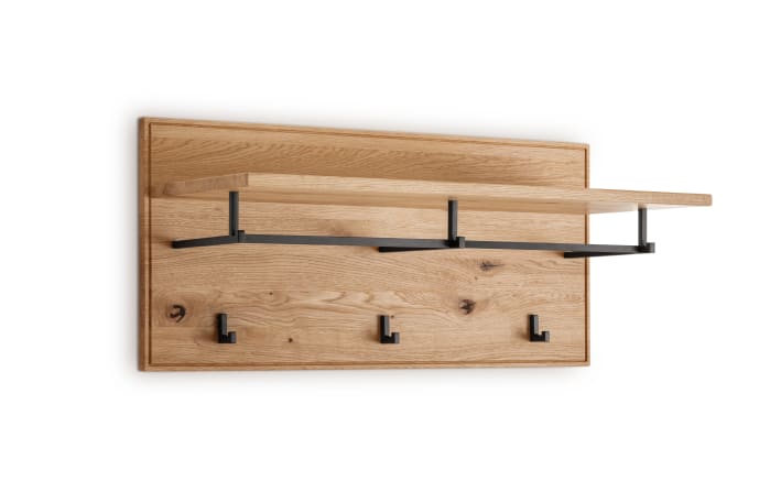 Wandgarderobe Riva, Eiche massiv-01