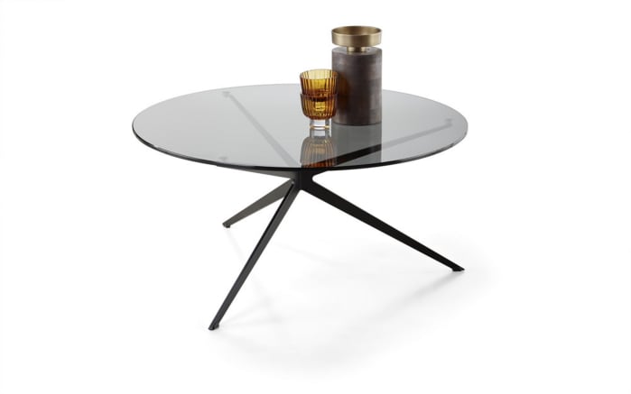 Couchtisch Fabia, Rauchglas, schwarz lackiert-01