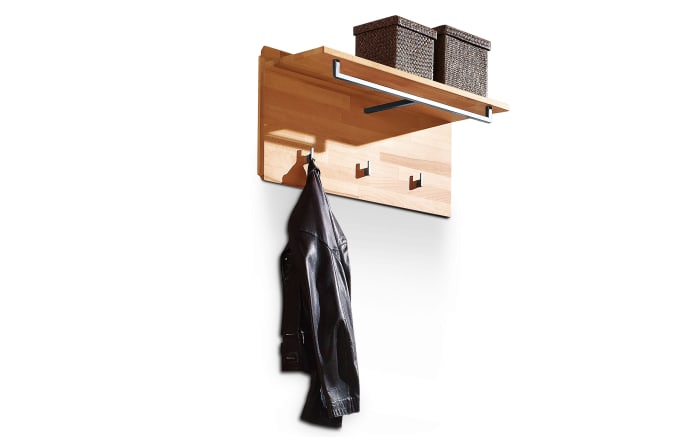 Wandgarderobe Pour, Kernbuche massiv-03