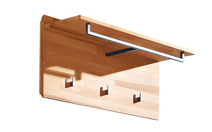 Wandgarderobe Pour, Kernbuche massiv-01