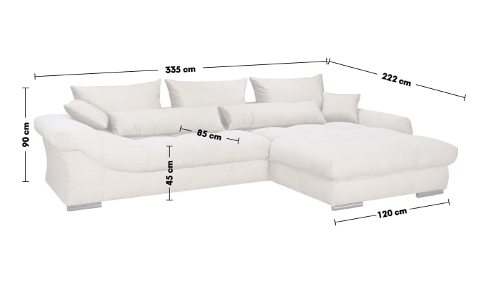 Wohnlandschaft Verona, beige-05
