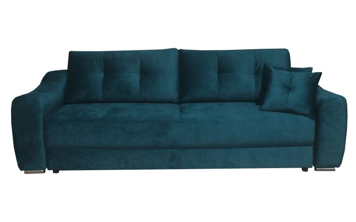 Schlafsofa Nessi in petrol, mit Schlaffunktion, Liegefläche ca. 143 x 190 cm-02