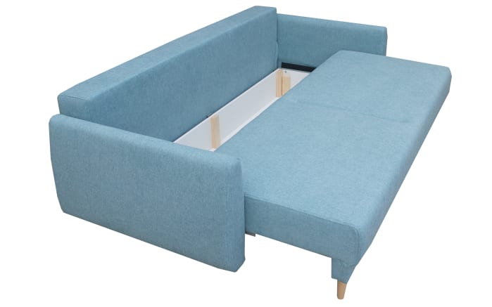 Schlafsofa Nord in aqua, mit Schlaffunktion, Liegefläche ca. 145 x 190 cm-04