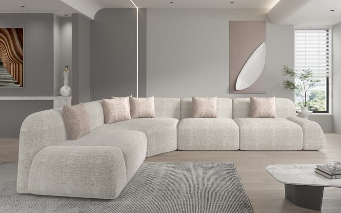 Elementengruppe Wolke, beige, inkl. Kissen -01