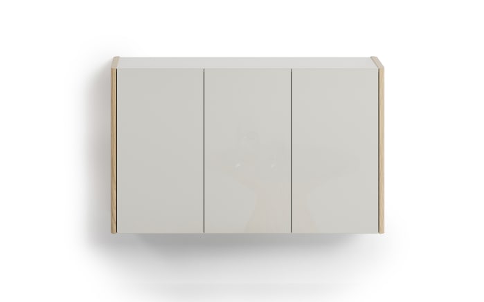 Schuhschrank Dillon, Eiche Lindberg-Nachbildung/grau-02