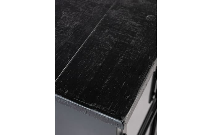 Kabinett Ferre Low, Vintage schwarz, 120 cm -04