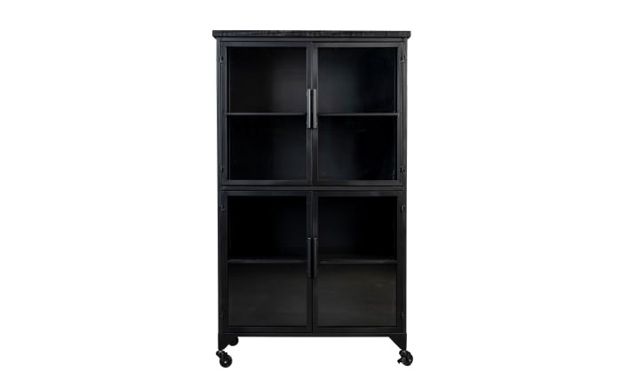 Kabinett Ferre L in Vintage schwarz, 76 cm -02