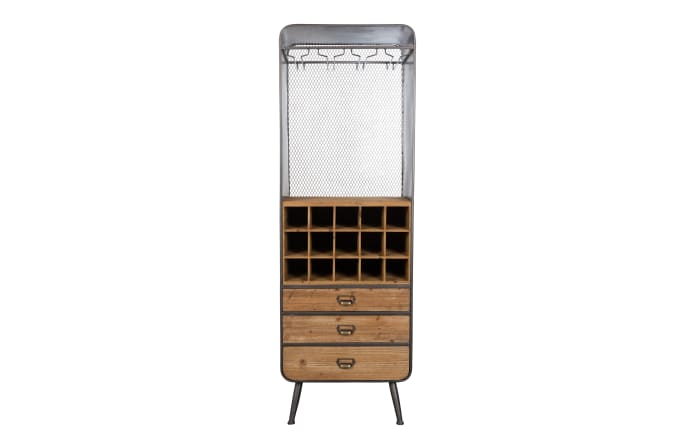 Kabinett Vino, Tanne massiv, anthrazit, 56 cm -03