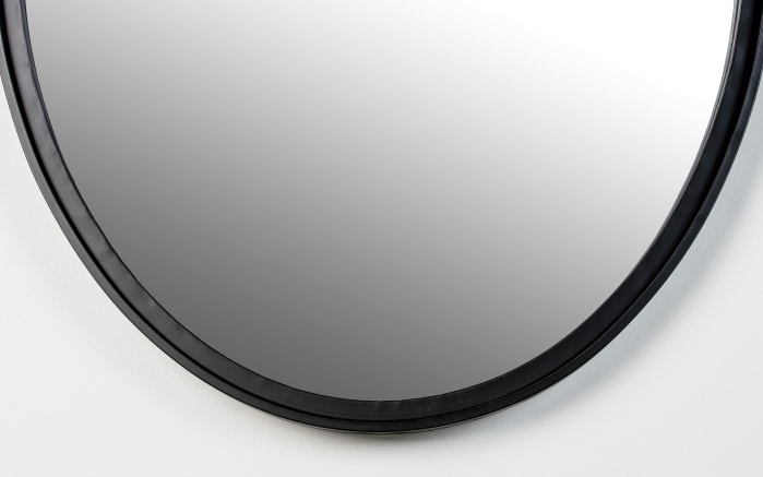 Spiegel Matz Oval M, schwarz, 60 x 80 cm -04
