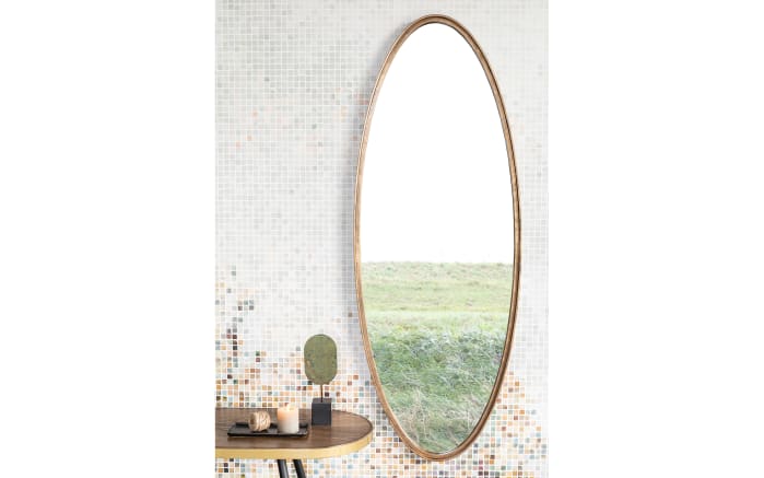 Spiegel Matz Oval M, Antik Messing, 60 x 160 cm -06