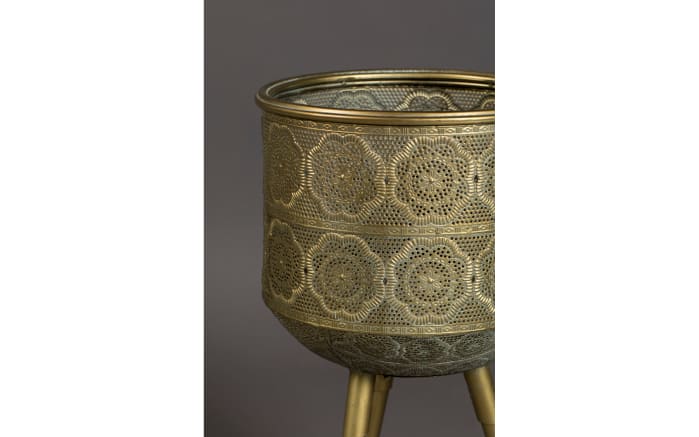 Pflanzenständer Botanique M aus Eisen in gold, 45 cm-03