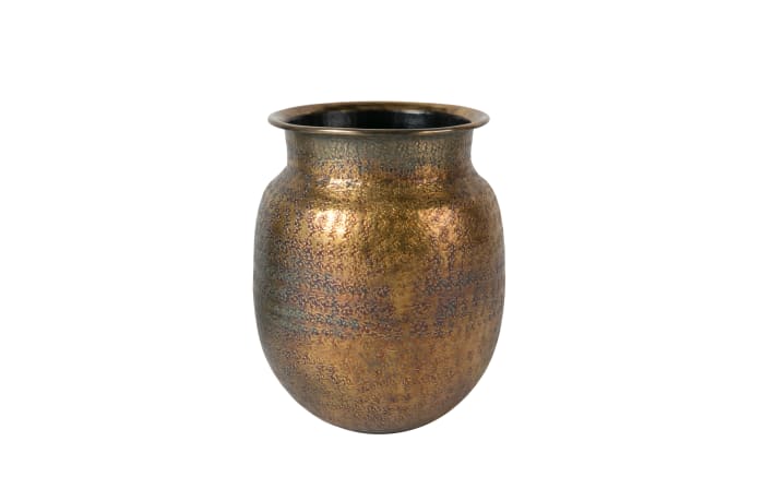 Vase Baha aus Aluminium in gold, 33 cm-01