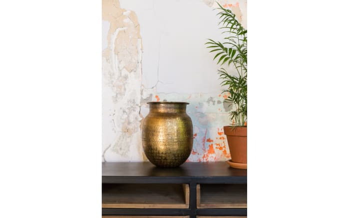 Vase Baha aus Aluminium in gold, 33 cm-04