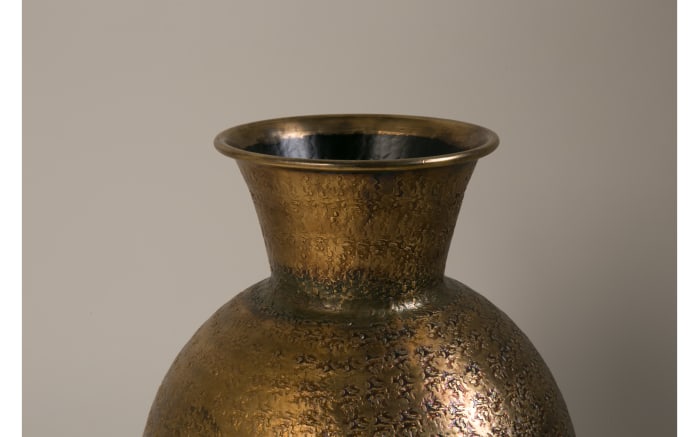 Vase Bahir aus Aluminium in gold, 40 cm-02