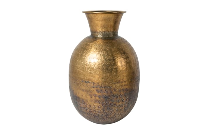 Vase Bahir aus Aluminium in gold, 40 cm-01