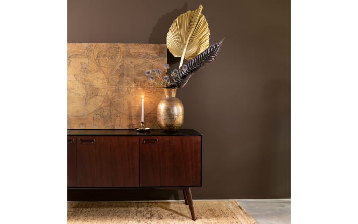 Vase Bahir aus Aluminium in gold, 40 cm-11