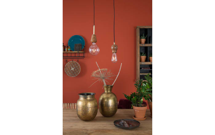 Vase Bahir aus Aluminium in gold, 40 cm-20