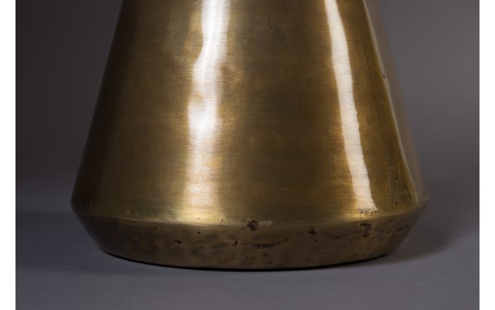 Vase Hari Slim aus vermessingtes Eisen in antik gold, 37 cm-02