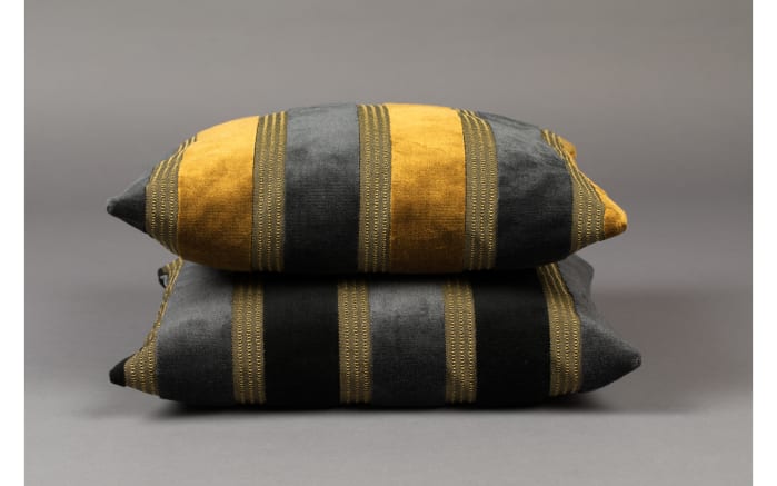 Kissen Scott in gelb/grau, 45 x 45 cm -02