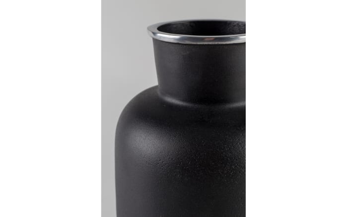 Vase Farma L aus Aluminium in schwarz, 31 cm-05