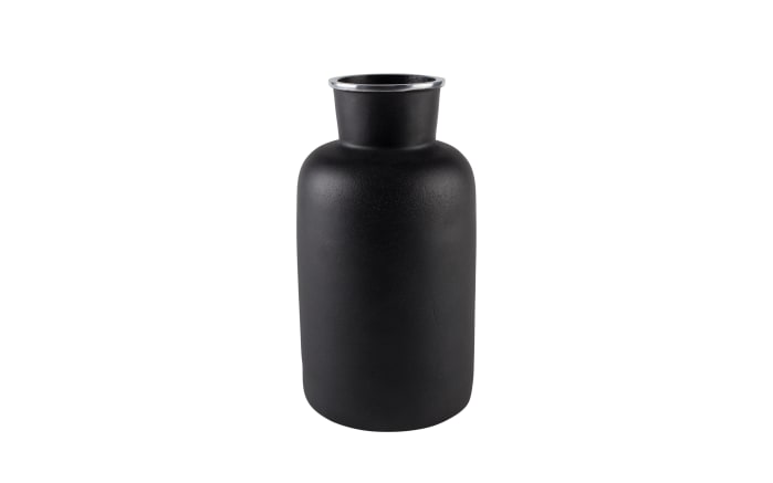 Vase Farma L aus Aluminium in schwarz, 31 cm-01
