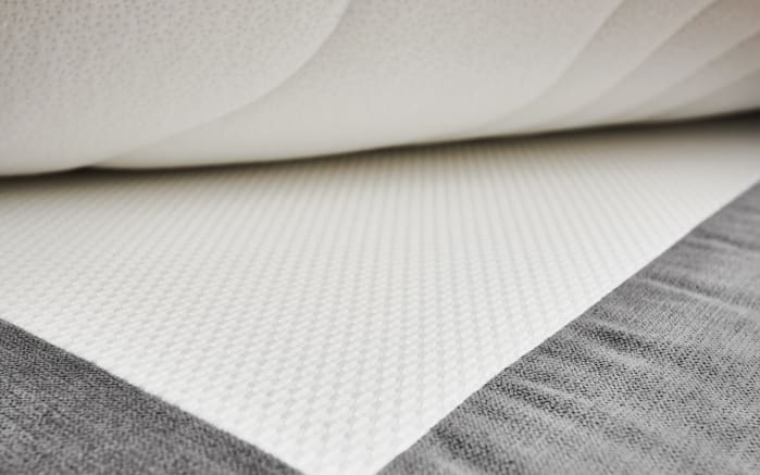 Boxspringbett Luvara, grau, 140 x 200 cm, Härtegrad 3-05
