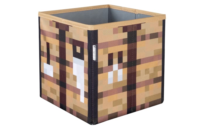 Minecraft Stoffboxen 2er-Set Zauberwürfel und Creeper, braun/grün-05