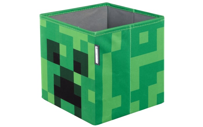 Minecraft Stoffboxen 2er-Set Zauberwürfel und Creeper, braun/grün-01