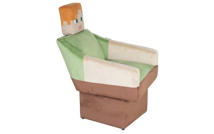Minecraft Drehsessel Alex, grün/braun/beige-02