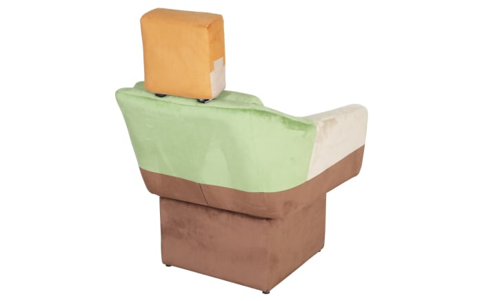 Minecraft Drehsessel Alex, grün/braun/beige-03