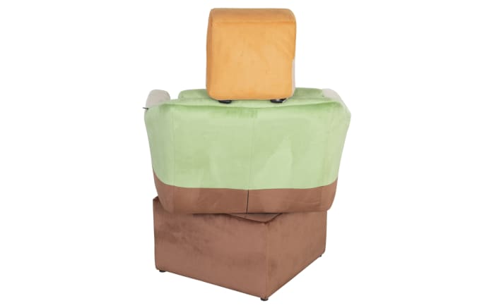 Minecraft Drehsessel Alex, grün/braun/beige-04