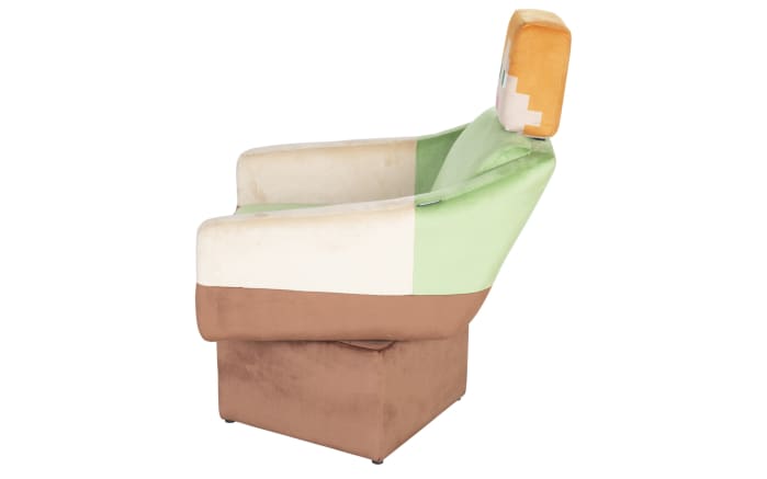 Minecraft Drehsessel Alex, grün/braun/beige-06