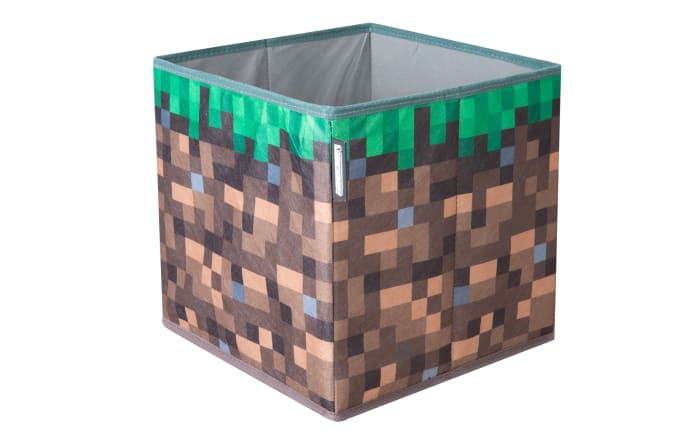 Minecraft Stoffboxen 2er-Set Grasblock und TNT, braun/rot-03