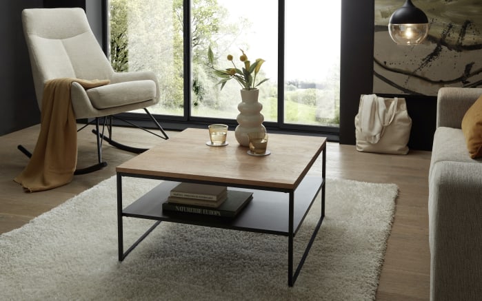 Couchtisch Mineral, Eiche/schwarz-01