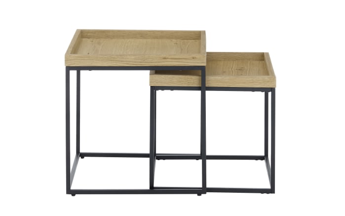 Couchtisch Ubeda, Eiche furniert/schwarz-02