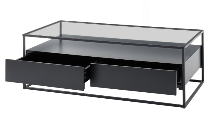 Couchtisch Evora, schwarz, inkl. Schubkästen-04