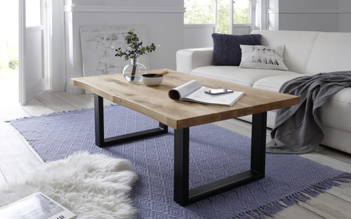 Couchtisch Havanna, Eiche massiv/schwarz -01